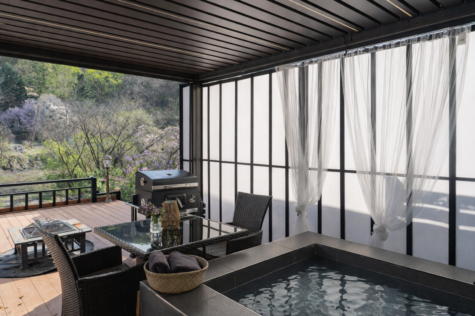 포천 자쿠지 펜션 더스테이하루 프라이빗 자쿠지 객실